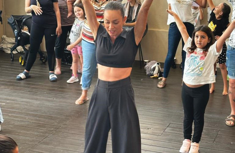  ANNA ARONOV gives a dance class for women of Sderot. (credit: RAHAV COMMUNICATIONS)