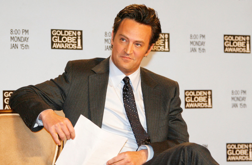  Actor Matthew Perry waits to announce nominations at Golden Globes news conference in Beverly Hills (credit: REUTERS)