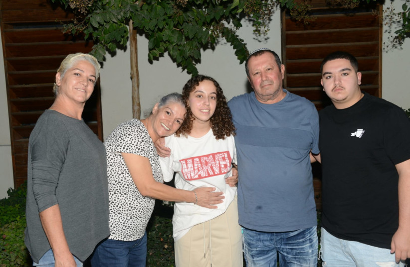  Private Ori Megidish has been reunited with her family, October 30, 2023. (credit: SHIN BET)