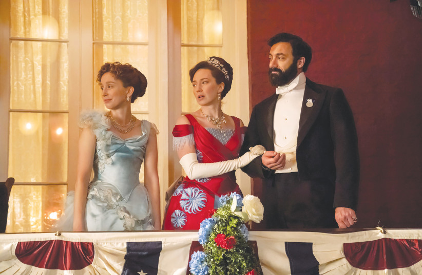  FROM LEFT, Taissa Farmiga, Carrie Coon and Morgan Spector in ‘The Gilded Age.’ (credit: Barbara Nitke/HBO/TNS)
