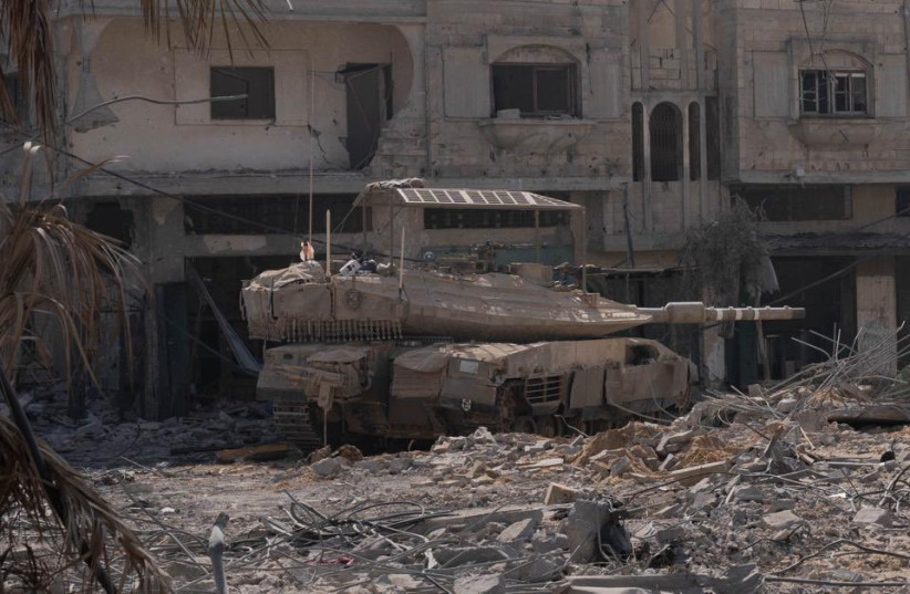  Israeli forces are seen operating in the Gaza Strip on November 7, 2023 (credit: IDF SPOKESPERSON'S UNIT)