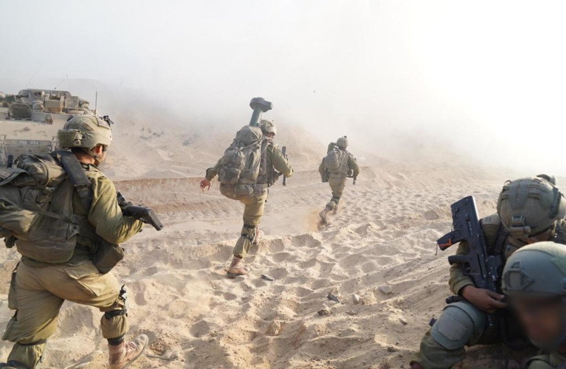  IDF troops on the ground in Gaza, November 7, 2023 (credit: IDF SPOKESPERSON'S UNIT)