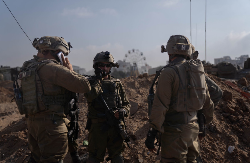  IDF soldiers continue ground operations in Gaza, one month after Hamas's devastating attacks, November 8, 2023 (credit: IDF SPOKESPERSON'S UNIT)