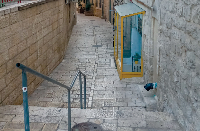 THE EATERY was tucked away in this alley.