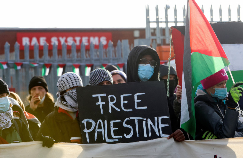  Protestors blockade BAE Systems Rochester, in support of Palestinians, in Rochester (credit: REUTERS)