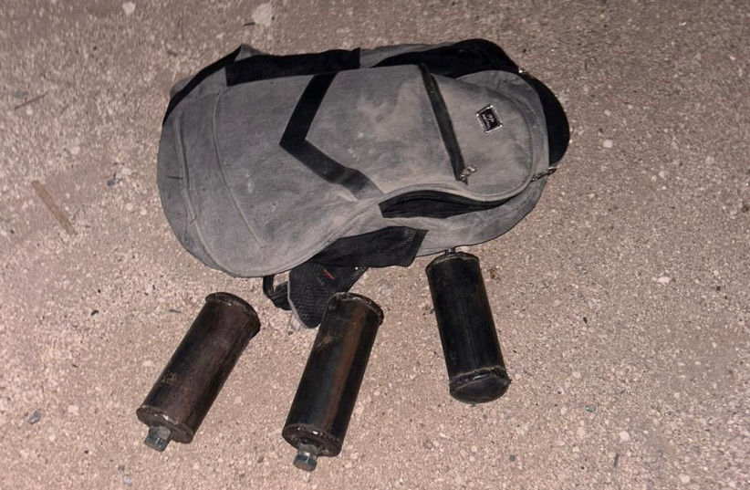  Explosive devices recovered from an apprehended individual in the West Bank. November 11, 2023. (credit: IDF SPOKESPERSON'S UNIT)
