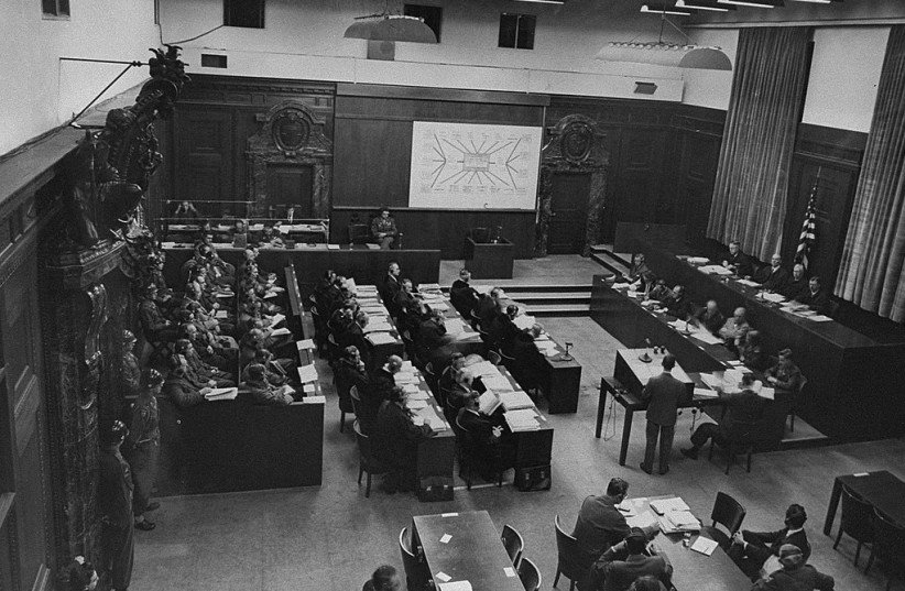 Nuremberg Doctors' Trial, 1946. (credit: PUBLIC DOMAIN)