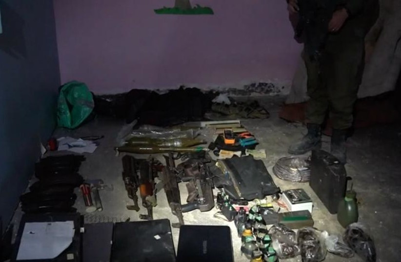  Cache of weapons found under Rantisi Hospital, Gaza, November 12, 2023 (credit: IDF SPOKESPERSON'S UNIT)