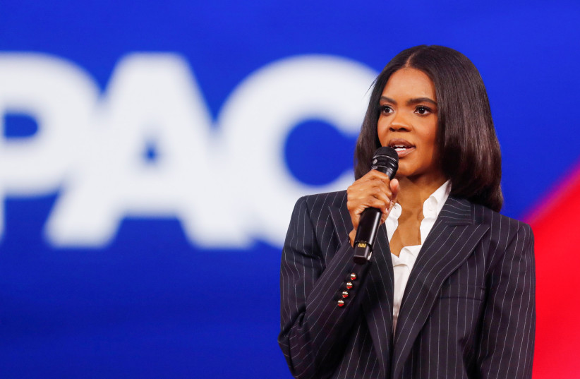  Conservative talk show host Candace Owens speaks during at the Conservative Political Action Conference (CPAC) in Orlando, Florida, U.S. February 25, 2022. (credit: REUTERS/OCTAVIO JONES)