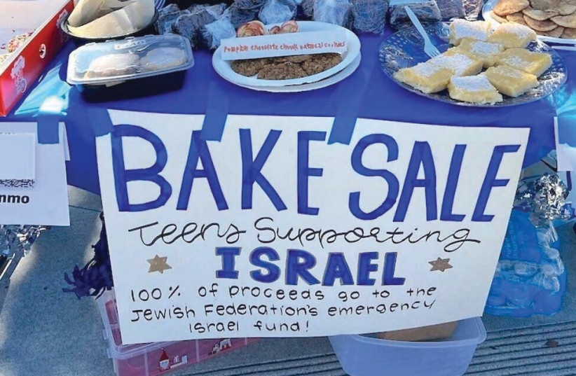  LOS ANGELES HIGH School students held a bake sale that raised $5,000 for the Jewish Federation of Greater Los Angeles’ Israel Crisis Fund, last week.  (credit: THE JEWISH FEDERATION OF GREATER LOS ANGELES)
