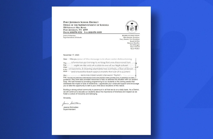  A letter sent out by Port Jefferson School District officials (credit: PORT JEFFERSON SCHOOL DISTRICT / NEWS 12 LONG ISLAND)