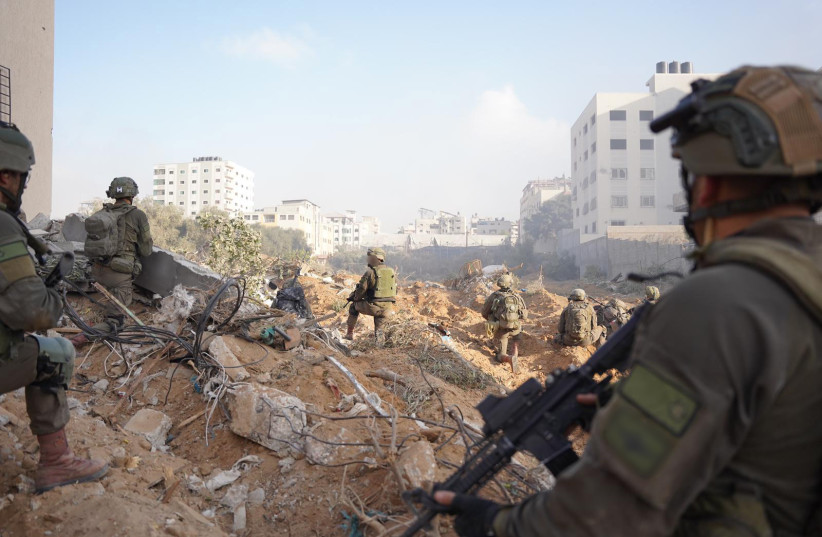 IDF troops raid the homes of Hamas senior commanders. November 19, 2023. (credit: IDF)