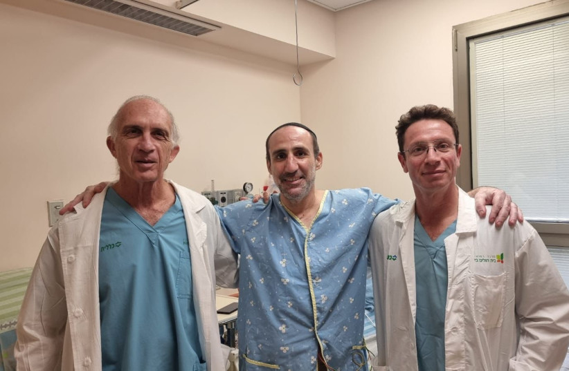  Yaakov Malka, father of 4, whose life was saved due to Semo's organ donation. (credit: COURTESY BEILINSON HOSPITAL)