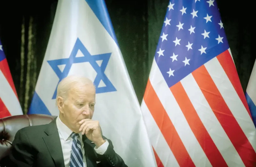  Joe Biden in Israel, the ''Iron Swords'' war (credit: MIRIAM ALSTER/FLASH90)