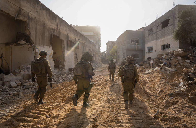  IDF soldiers carry out ground operations in the Gaza Strip. (credit: IDF SPOKESMAN’S UNIT)