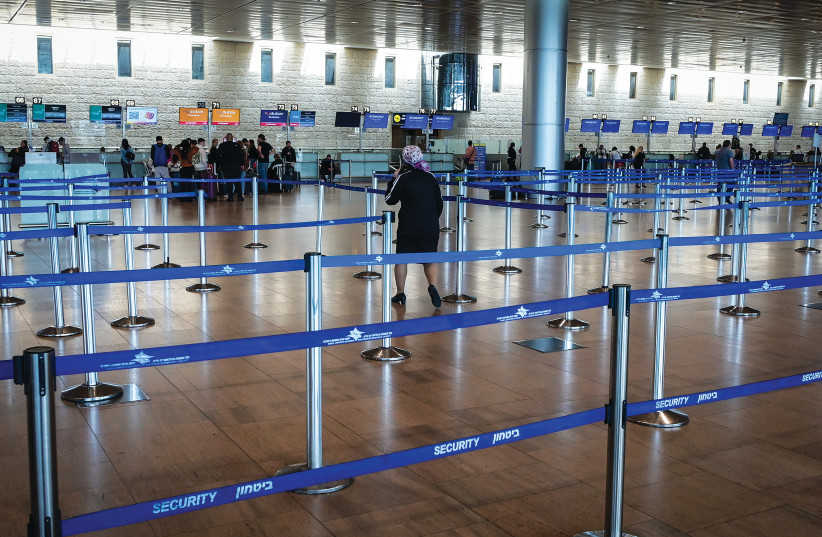  WILL BEN-GURION Airport return to its normally busy activity in the coming weeks and months? (credit: AVSHALOM SASSONI/FLASH90)