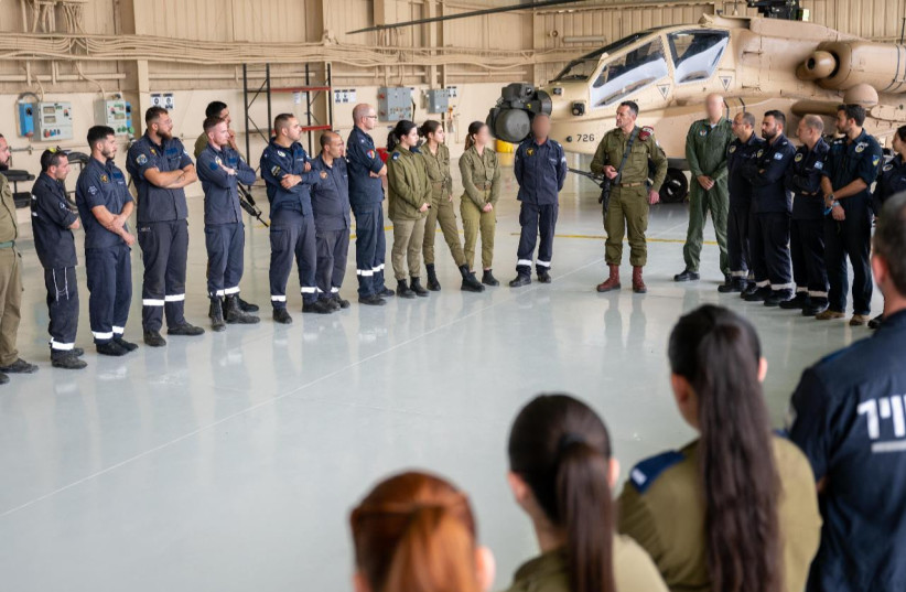 IDF Chief of Staff Herzi Halevi speaks to Israeli Air Force soldiers and officers on November 25, 2023 (credit: IDF SPOKESPERSON'S UNIT)