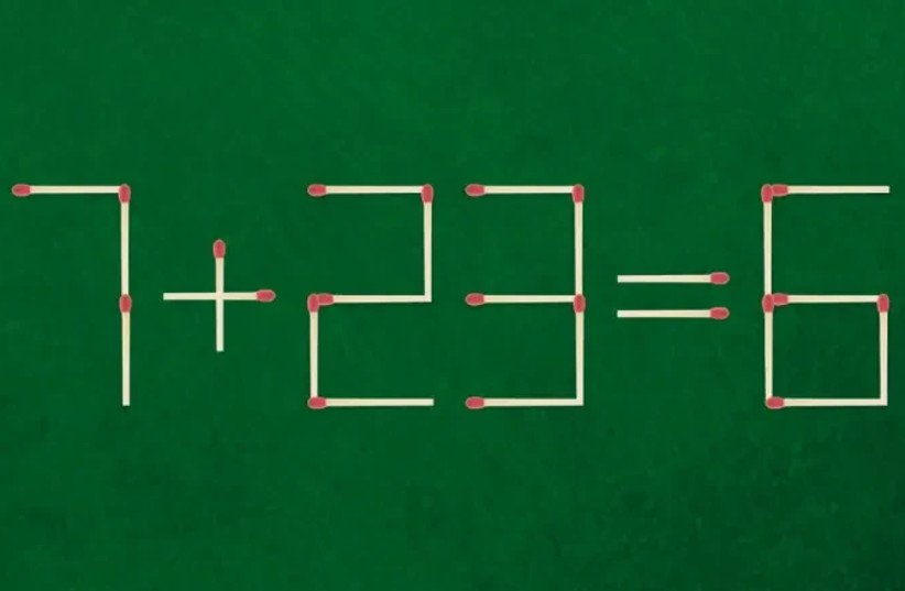 Add three matches to solve this exercise (credit: AdobeStock)