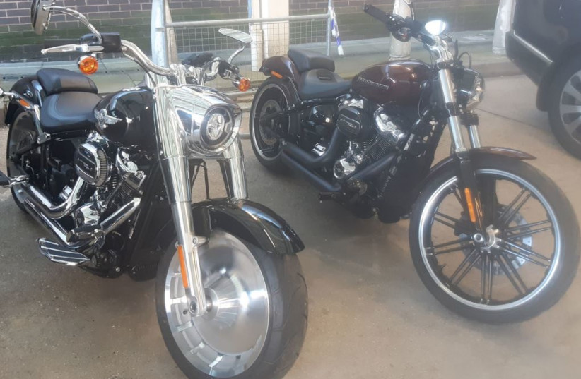  Harley Davidson bikes owned by fraudster David Checkley. (credit: Metropolitan Police)
