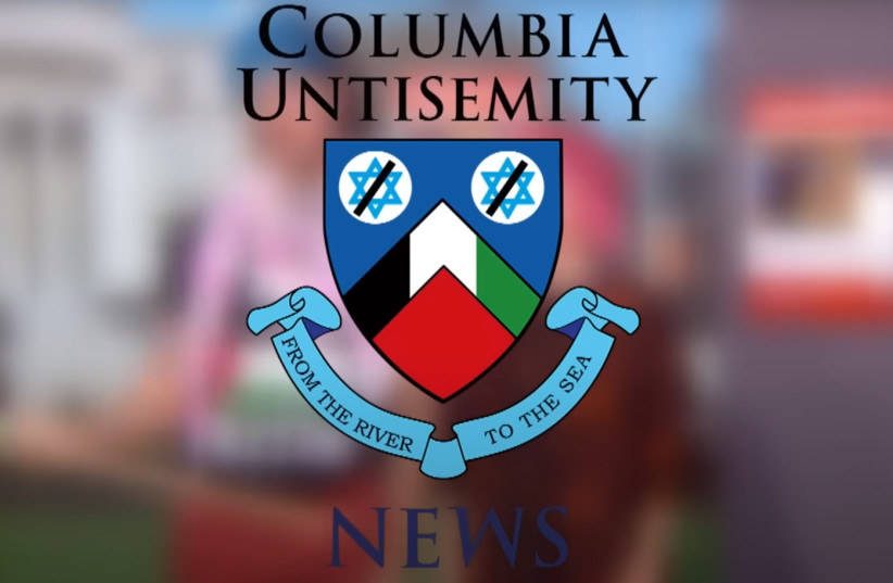  ‘ERETZ NEHEDERET’ spoofs Columbia University: ‘LGBTQ-H movement – The H is for ‘Hamas.’  (credit: YOUTUBE SCREENSHOT)