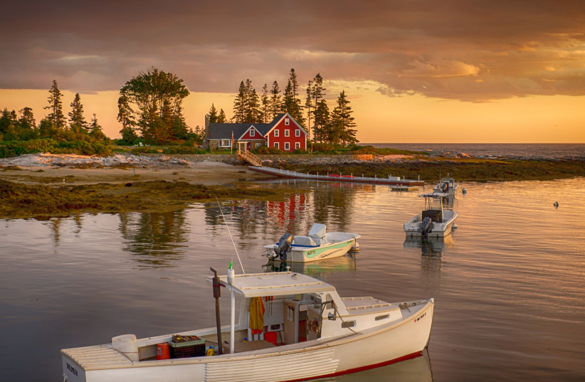 Boats are seen in a coastline in the US state of Maine (Illustrative).
