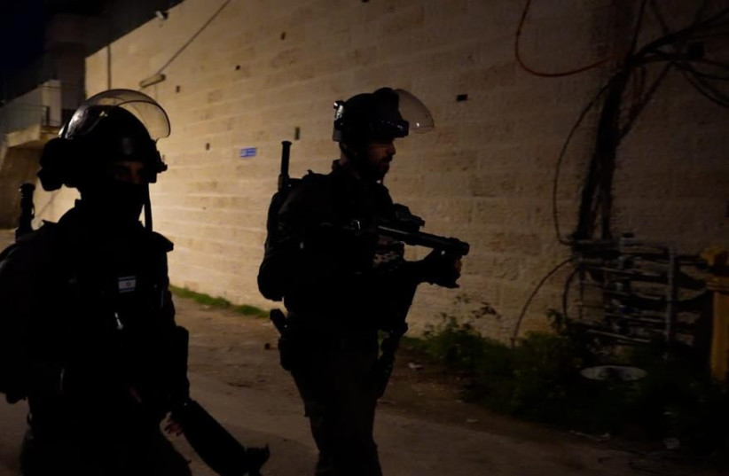  Israeli security forces detained five people in an overnight operation in east Jerusalem. December 1, 2023. (credit: ISRAEL POLICE)