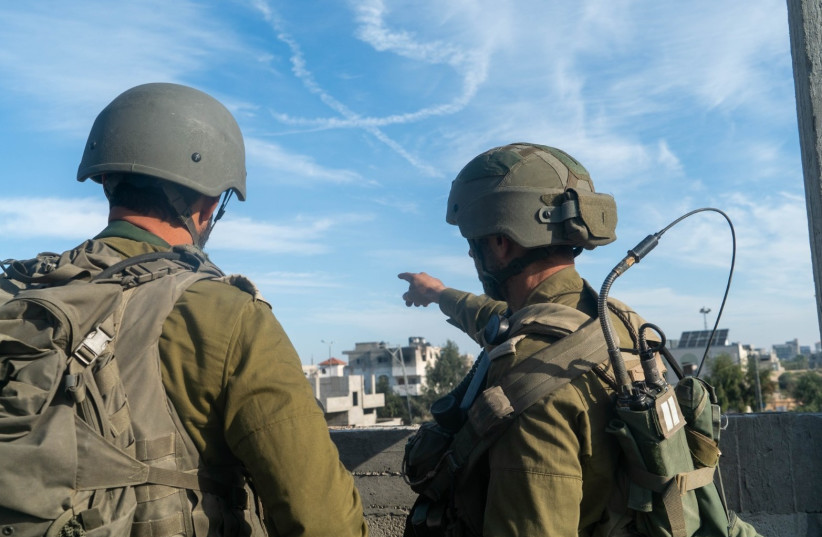  IDF soldiers operating in Gaza following an overnight strike  (credit: IDF SPOKESPERSON UNIT)