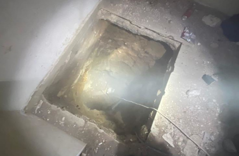 Israeli security forces locate underground shafts in the West Bank city of Jenin. December 5, 2023.