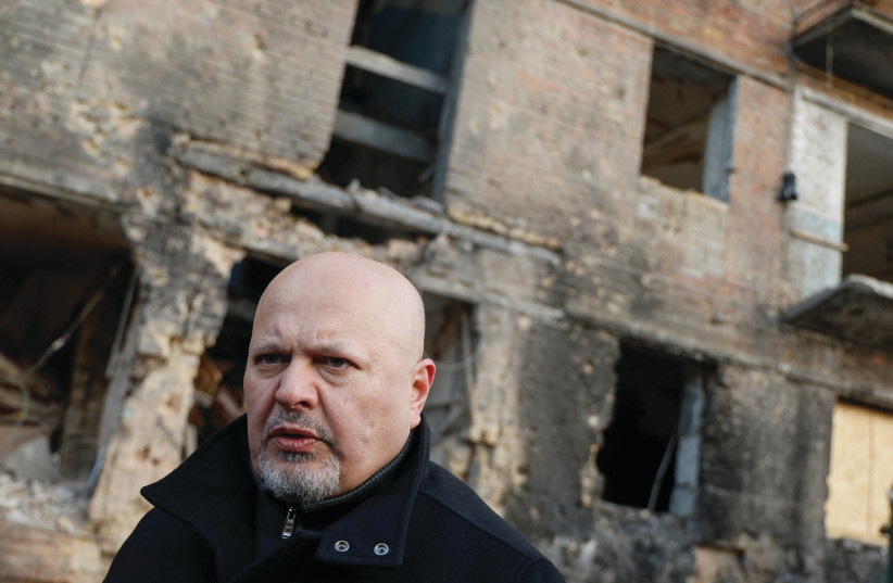  ICC PROSECUTOR Karim Khan visits Kyiv, Ukraine, in Feb. He made last-minute decisions to forgo visiting Gaza, instead making an informal visit to Israel and the West Bank.  (credit: VALENTYN OGIRENKO/REUTERS)