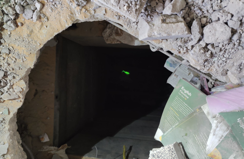  A Hamas tunnel shaft discovered in a civilian area. (credit: IDF)