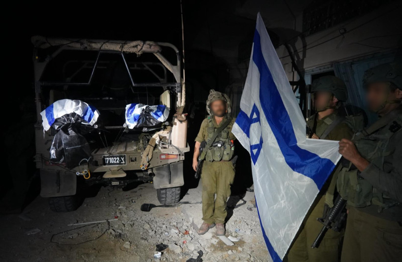  IDF retrieves bodies of Eden Zecharia and soldier Ziv Dado on December 12, 2023. (credit: IDF SPOKESPERSON'S UNIT)