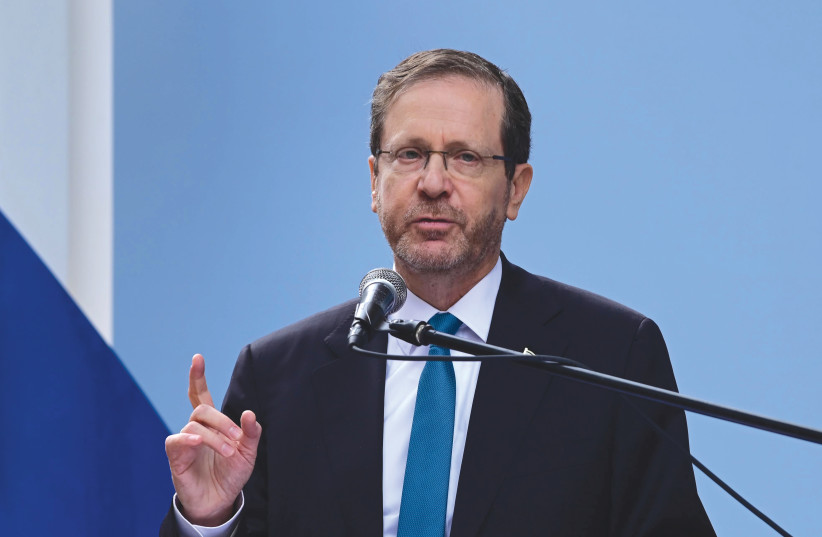  President Isaac Herzog put forward Kol Ha'am - Voice of the People: The President's Initiative for Worldwide Jewish Dialogue. (credit: TOMER NEUBERG/FLASH90)