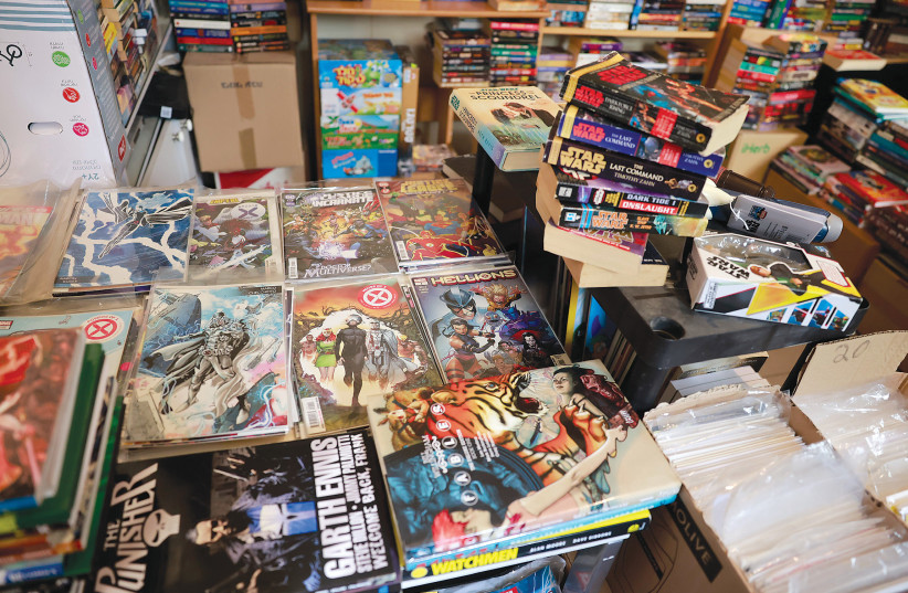  A LOOK at some of the comics and science fiction books being sold by Arye Dobuler in jerusalem. (credit: MARC ISRAEL SELLEM)