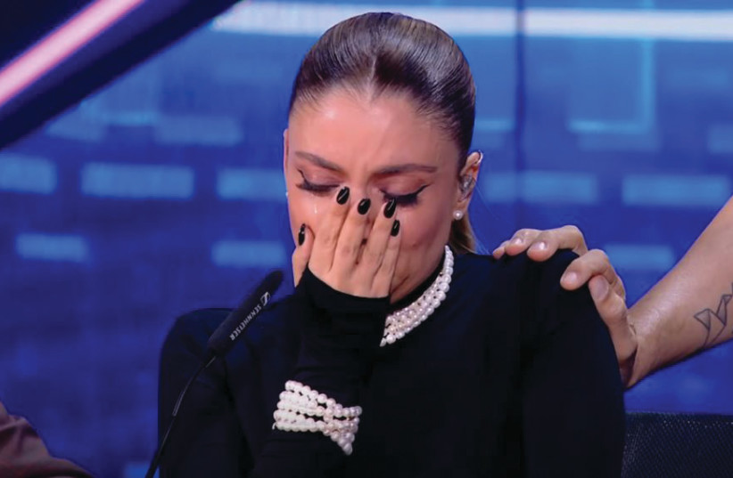  SHIRI MAIMON break down in tears as Angel sings ‘I’ll rise up, in spite of the ache’ during her audition.   (credit: screenshot)