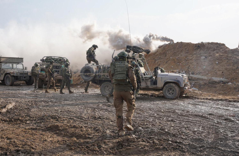  Israeli soldiers operate in the Gaza Strip on December 14, 2023 (credit: IDF SPOKESPERSON'S UNIT)