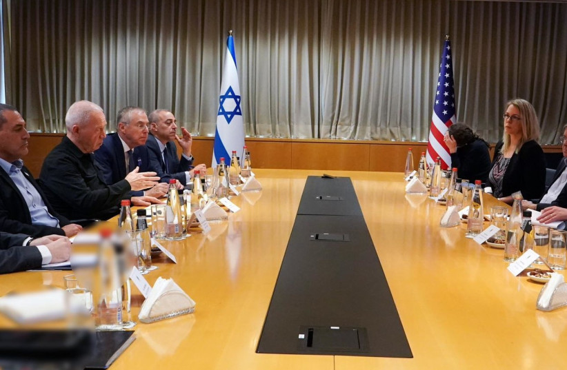  US National Security Adviser Jake Sullivan meets with Israel's war cabinet. (credit: MAARIV)