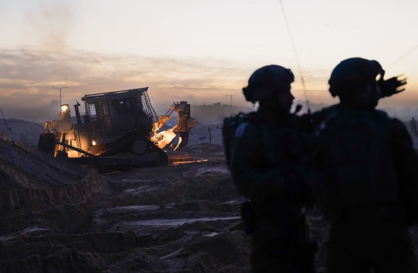  IDF soldiers operate in the Gaza Strip on December 15, 2023 (credit: IDF SPOKESPERSON'S UNIT)