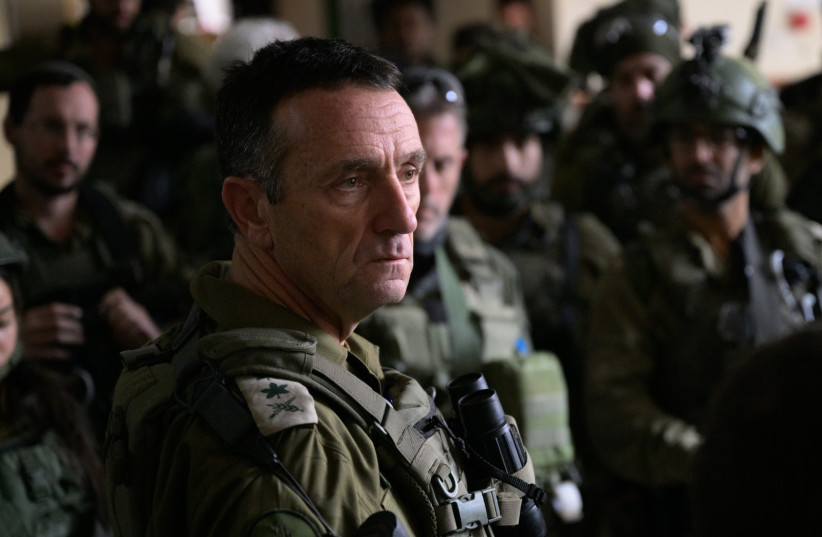  IDF Chief of Staff Herzi Halevi speaks to Israeli soldiers on December 17, 2023  (credit: IDF SPOKESPERSON'S UNIT)