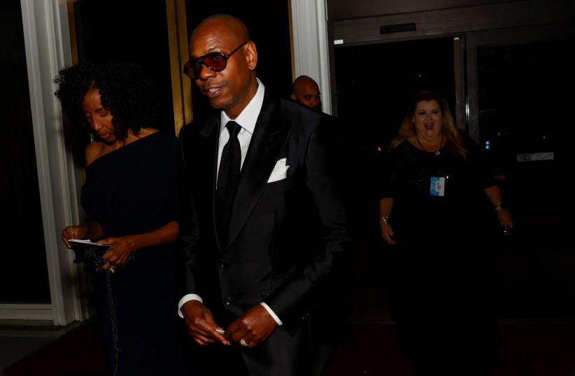  Dave Chappelle attends the 46th Kennedy Center Honors gala at the Kennedy Center in Washington, U.S., December 3, 2023. (credit: REUTERS/Julia Nikhinson)