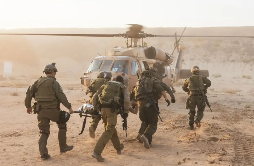  ''We manage to save severely wounded people who previously would not have survived.'' Airborne evacuation of wounded from Gaza (credit: IDF SPOKESMAN’S UNIT)