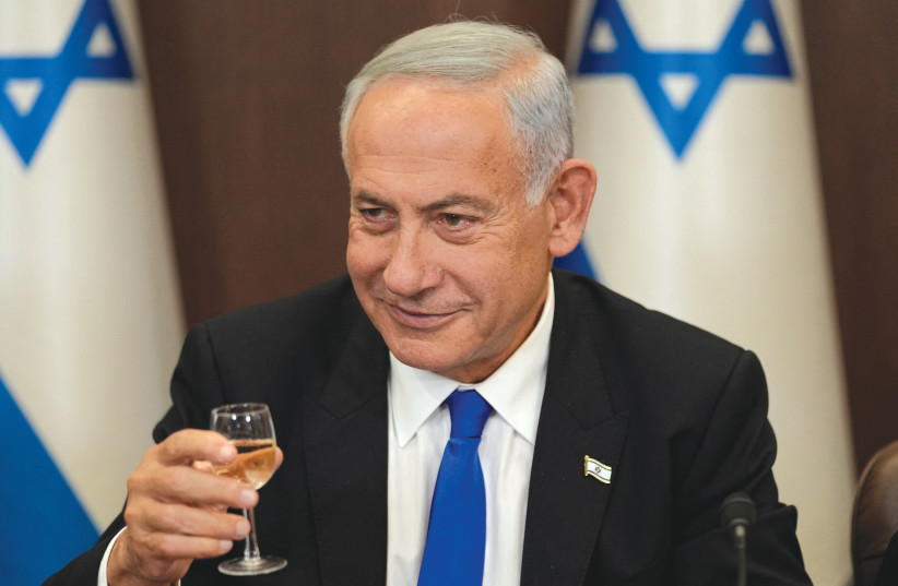  PRIME MINISTER Benjamin Netanyahu last year: It all seems so long ago – especially Netanyahu talking about the quietest security decade in Israel’s history.  (credit: Ariel Schalit/Pool; Abir Sultan/Pool)