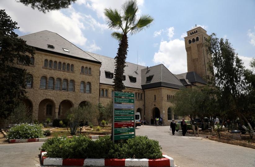  General view of the Augusta Victoria hospital in East Jerusalem September 10, 2018 (credit: AMMAR AWAD/REUTERS)