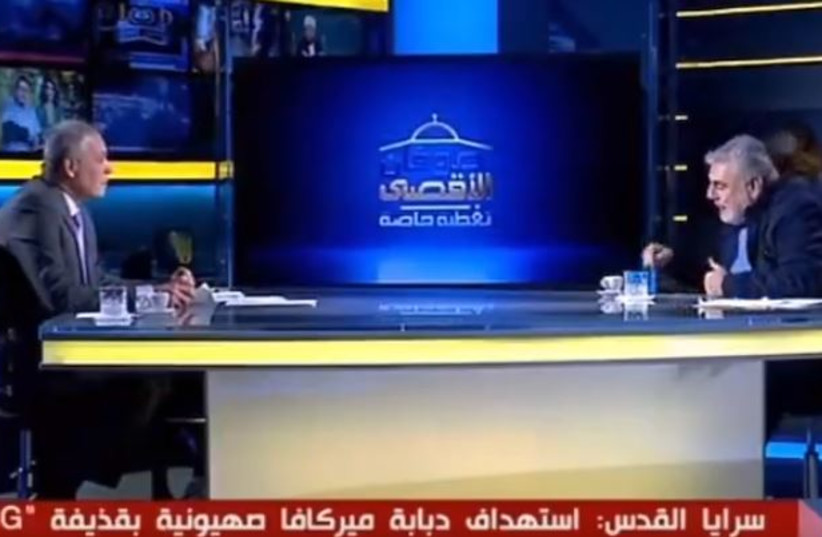  Nawaf al-Moussawi on Al-Manar TV. (credit: SCREENSHOT/ AL MANAR)