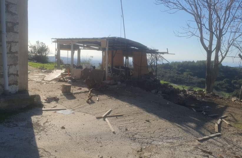  Rockets were fired from southern Lebanon towards a church in the village of Ikarit in northern Israel on December 26, 2023. (credit: YOAV ETIEL)