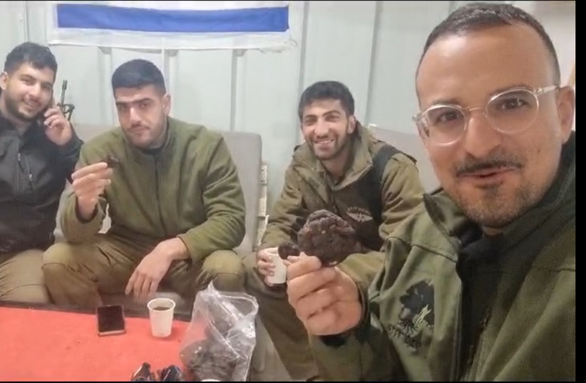  SCREENSHOT OF thank you video from soldiers enjoying Daniella Robinson’s cookies. (credit: Daniella Robinson)