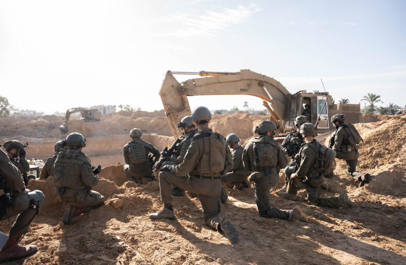  Israeli forces operate in the Gaza Strip on January 2, 2023 (credit: IDF SPOKESPERSON'S UNIT)