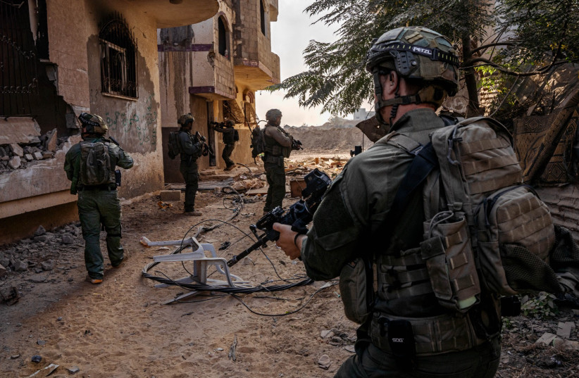  Israeli forces operate in the Gaza Strip on January 2, 2023 (credit: IDF SPOKESPERSON'S UNIT)