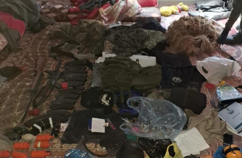 Weapons found by the IDF in the Gaza Strip. January 7, 2024.
