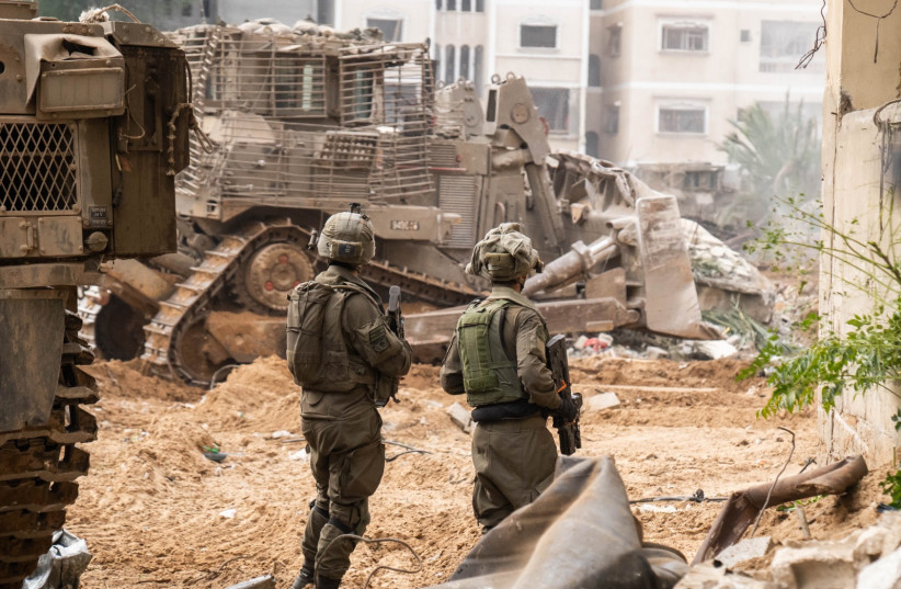  IDF troops on operation in al-Boreij, Gaza, January 8, 2024 (credit: IDF SPOKESPERSON'S UNIT)