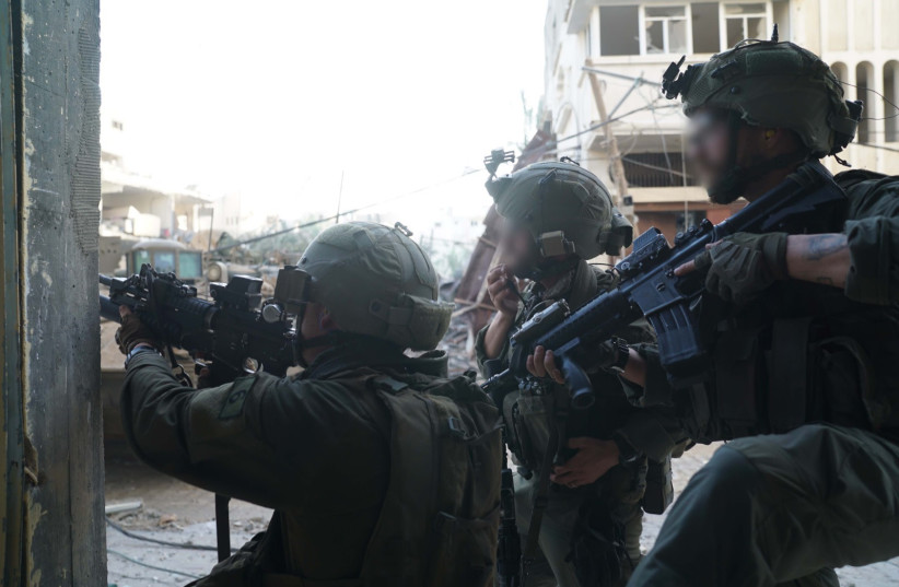  IDF ground forces operating in the central part of the Gaza Strip, January 10, 2024 (credit: IDF SPOKESPERSON'S UNIT)